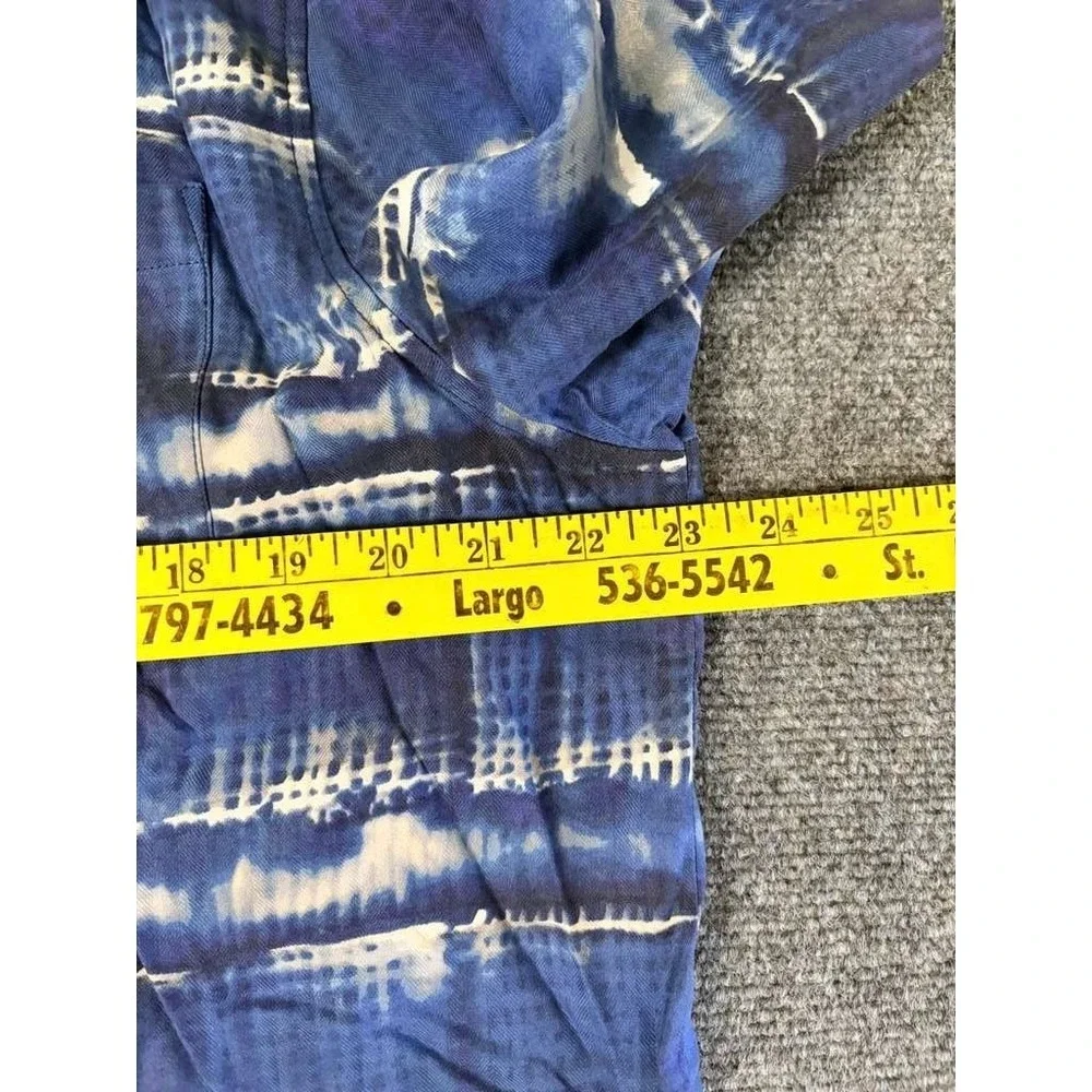 Tommy Bahama Shirt Adult Large Blue Tie Dye Button Up Beach Mens‎